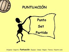 a cartoon drawing of a person holding a flag with the word puntuact on it