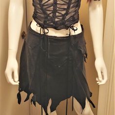 Awesome Hand-Crafted Buttery Soft Leather Skirt - Excellent Condition Looks Very Sexy Worn Low On The Hips With A Bit Of Bikini Or Sassy Lingerie Showing On One Hip Perfect As Skirt Or Beach Coverup Interior Is Suede (Reverse Side Of The Leather Exterior) Flared Skirt Wraps And Ties, So Fits Many Sizes - I Guesstimated 6 (My Size) To 16 Waist Measurement - Edge To Edge, Laid Flat 36" Hips Measurement - Edge To Edge, Laid Flat 42" Length From Top Of Waist To Bottom Of Skirt 17" (Hem Has Higher And Lower Edges) Note: This Skirt Is Part Of An Outfit I'm Selling Separately - See My Closet For The Top - They Look Great Worn Together Or Separately Leather Wrap Skirt, Festival Skirts, Waist Measurement, Flared Skirt, Leather Wraps, Wrap Skirt, Flare Skirt, Soft Leather, Leather Skirt