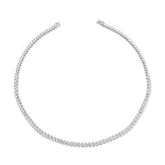 OVAL DIAMOND BEZEL CHOKER Anita Ko, Diamond Choker, Tennis Necklace, Pear Diamond, Bezel Diamond, Coin Pendant, White Rose Gold, Oval Diamond, Beautiful Necklaces