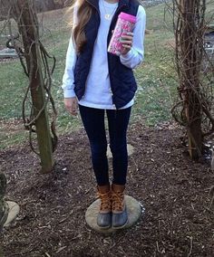 Duck Boot Outfits, Bean Boots Outfit, Outfit Preppy, Outfit Hiking, Outfit Simple, Outfits 2016