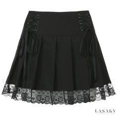 Lasaky - Stylish and Irregular Low-Waist Pleated Skirt with Dark and Edgy Aesthetic Mall Goth Skirt, Goth Skirts, Style Dark Academia, Dark Skirts, Goth Skirt, Tule Rok, Gothic Skirt, Shopping Haul, Buy List