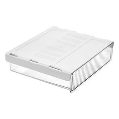 a white plastic box on a white background