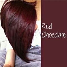 Red Chocolate Hair, Pelo Color Vino, Peekaboo Highlights, Hair Color Chocolate, Wine Hair, Cherry Hair, Red Chocolate, Chocolate Hair