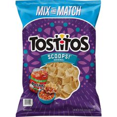 a bag of tostiros chips sitting on top of a table