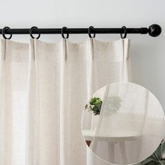 PRICES MAY VARY. PRIVACY SEMI SHEERS: The sheer curtains 96 inches long can let amount of natural light in and provide privacy. Very light and airy. Perfect for living room, dining room, home office and bedroom. Exactly what you are looking for. NATURAL LINEN LOOK: The sheer curtains look like natural linen fabric, wrinkle -free and soft touch. Elegant and airy farmhouse style. The linen curtain 96 inches long can add a original and simple lifestyle to your home. Applicable to rods with rings/ro Curtains Pinch Pleat, 108 Inch Curtains, 96 Inch Curtains, Curtains With Hooks, Cortinas Boho, Door Texture, Neutral Curtains, Sheer Linen Curtains