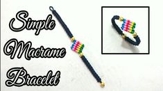 the macrame bracelet is made with multicolored beads