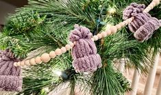 a close up of a christmas tree with decorations on it