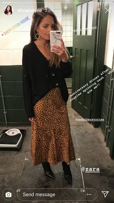 Skirt With Black Boots, Leopard Print Skirt, Leopard Skirt, Leopard Dress, Teacher Outfits, Slip Skirt, Print Skirt, Western Boots, Sweater Skirt