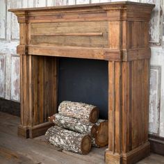 Reclaimed Wood Fireplace Mantle-Iron Accents Reclaimed Fireplace Mantel, Reclaimed Wood Fireplace, Wood Mantle Fireplace, Mantel Fireplace, Rustic Log Cabin, Wood Fireplace Mantel, Wood Mantels, Faux Fireplace, Fireplace Ideas