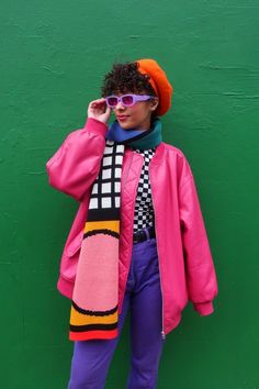 Mismatch Day Ideas (Plus Tips For Styling Mismatched Outfits) — The Sensible Fay Mismatch Day Ideas, Mismatched Outfits, Mismatch Day, Colorful Winter Outfits, Maximalist Outfits, Ethical Swimwear, Colourful Fashion, Winter Scarf Fashion, Maximalist Fashion