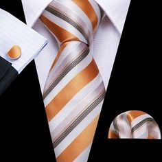 Suits Business, Decorating Frosting, Business Casual Suit, Formal Tie, Tangerine Dream, Necktie Set, Tie Pattern, Paisley Tie