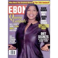 the cover of ebony magazine featuring queen latifah