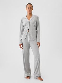 Modal Pajama Pants | Gap Comfortable Soft Touch Sleepwear For Loungewear, Comfy Sleepwear With Soft Texture For Loungewear, Comfy Soft Sleepwear For Loungewear, Soft Touch Relaxed Fit Sleepwear For Relaxation, Relaxed Fit Sleepwear With Soft Touch For Relaxation, Comfy Soft Sleepwear For Relaxation, Soft Comfortable Sleepwear For Loungewear, Soft Sleepwear Long Pants For Relaxation, Cozy Soft Sleepwear For Relaxing At Home