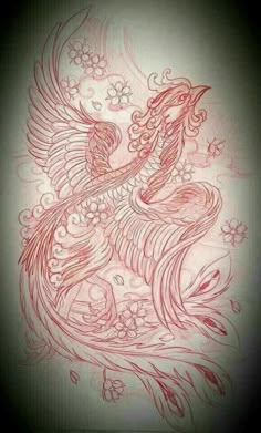 Japanese Phoenix Tattoo For Women, Japanese Phoenix Tattoo Design, Drawing Joker, Japanese Peacock, Small Phoenix Tattoos