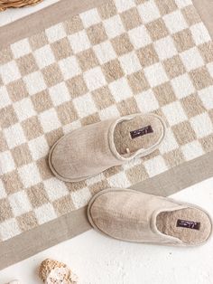 ✓ Linen Slippers ✓ Cozy & Comfy ✓ Indoor Slippers Slip into these cozy slippers and make the home being time even more pleasant. Made from natural fabrics, among which includes natural linen blend and leather which ensures quality and comfort. Made in a beige color. The leather sole ensures that the slippers are non-slip while the interior linen fabric makes them breathable. These are the perfect indoor slippers, with the cozy upper part, lightweight insole with cushioning, designed to feel comf Cozy Beige Slip-on Slippers, Casual Beige Slippers With Soft Sole, Comfortable Indoor Slippers With Soft Sole, Cream Textured Slip-on Slippers, Beige Slip-on Slippers With Textured Footbed, Beige Closed Toe Cushioned Slippers, Cozy Beige Round Toe Slippers, Beige Textured Slip-on Slippers, Comfortable Indoor Slippers With Textured Sole