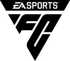 easports logo with the letter f in black and white on a white background