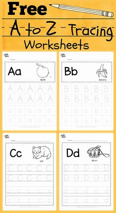 handwriting practice worksheets for kids to learn how to write and draw the letters