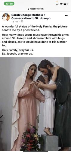 an image of a statue of jesus and mary