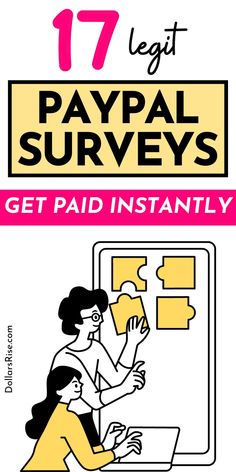 Do you need to make some extra money online fast? Check out these Legit Surveys For Money that pay cash and gift cards. Complete Surveys That Pay  money with PayPal with these 17 high-paying, Legit, safe, and scam free surveys. Apps that pay through PayPal. Make money online fast by doing Surveys That Pay through PayPal. These trustworthy PayPal survey sites will help you to make extra money! Home Based Jobs