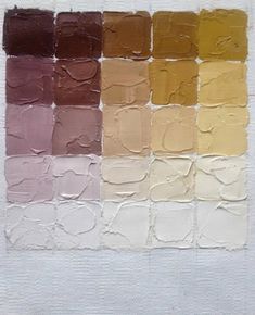 a painting with different shades of paint on it