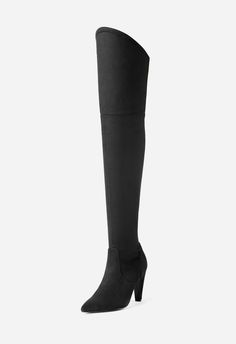 Fashionista: These soft and stretchy thigh high boots are suitable for everyone Comfort: Latex insole that will provide you comfort with every step Convenient: Inside zipper makes these over the knee boots easy to take on and off. The slanted boot opening design prevents the knee high boots from falling down Staple in Your Wardrobe: With 3.7 inches high heels and pointed toe Easy to Clean: Clean with a dry, soft brush. You can store the long boots in a dust bag as it is foldable and not easy to Chic Thigh High Heeled Boots, Elegant Tall Over-the-knee Heeled Boots, Elegant Thigh-high Heeled Boots For Work, Thigh High Heels, Fashion Shoes Boots, Opening Design, Thigh High Boots Heels, Long Boots, Red Suede