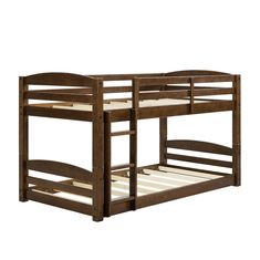 Sleep in style with the customizable, space-saving design of the DHP Sierra Bunk Bed. The increased sleeping capacity is common sense solution for cottages, extended family, out-of-town guests or hosting your child's rambunctious friends for a sleepover. The Sierra features a white finish, clean lines and horizontal slats with a built-in stepladder to access the top bunk. Each bed features its own personal space with easy dependable access in and out. The ultimate space-saver, the Sierra's multiple configurations also allow it to be set up as a traditional bunk bed or simply as two separate twin beds. The unique floor bunk bed design will allow you to maximize your space while the sturdy, solid construction adds both durability and functionality. Fun, safe and stylish, the DHP Sierra Twin Best Bunk Beds, Ironing Board Ideas, Crochet Pillow Covers, Full Size Bunk Beds, Stroller With Car Seat, Bed Inspiration, Triple Bunk Beds, Bunk Bed Ideas, Best Double Stroller