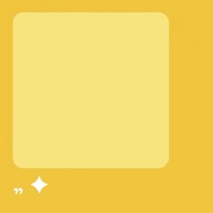 a yellow square with two white stars on it