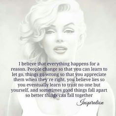 marilyn monroe quote with black and white photo