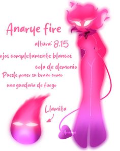 an image of a woman with pink hair and purple dress, next to the words analte fire