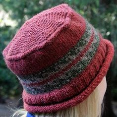 Ravelry: Porkie pattern by Lynette Meek Big Hats, Fair Isle Hat, Yarn Hats, Pork Pie, Vogue Knitting, Brimmed Hat, Crochet Shawls, Hat Patterns, Knit Hats