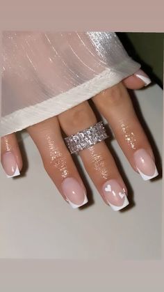 White french Short Nail Inspo, Short Nail, White French, Short Nails, Nail Inspo, Nails, White