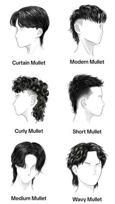 Tipos de mullets masculinos para usar com estilo Straight Haircut For Men, Brown Pixie, Men Haircut Curly Hair, Asian Haircut, Mullet Haircut, Mens Hairstyles Thick Hair, Hair Inspiration Short, Seni Dan Kraf, Corte De Cabelo Masculino