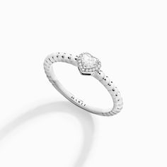 Rock Heart Ring Marli New York White Diamond 4.5 White Heart-shaped Diamond Ring, Luxury White Heart-shaped Ring, Luxury White Gold Heart-shaped Diamond Ring, Luxury Heart-shaped White Gold Diamond Ring, Heart-shaped Diamond Ring In White Gold, Vs Clarity, Heart Cut Diamond Ring, Heart Shaped Diamond, Hinged Bracelet, 18k Gold Ring