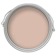 a beige paint can with the lid open