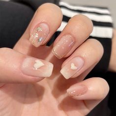 46952486666539 Fake Nails White, Diy Nail Art, Square Head, Manicures Designs, Girls Nails, Nailed It, Nail Art Hacks