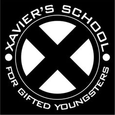 a black and white logo with the words xaverr's school on it