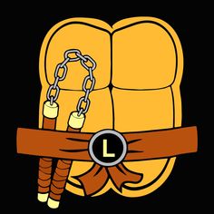 an image of a cartoon character with chains on it's belt and the letter l