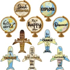 20 Pcs Travel Map Bookmarks Adventure Awaits Party Supplies Motivational Bookmark Magnet Bookmark Travel World Classroom Favors Back to School First Day of School Classroom Reward for Teacher Students Around The World School Theme, Adventure School Theme, Adventure Begins At Your Library 2024, Travel Classroom Decor, Travel Design Ideas, Adventure Awaits Party