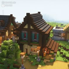 an image of a house in minecraft