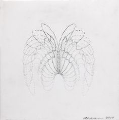 an image of a drawing with dots in the shape of a bird's head