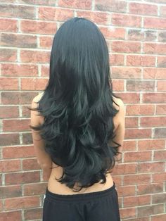 Hair Inspiration Long, Hairstyles For Layered Hair, Hair Stylies, Haircuts Straight Hair, Long Black Hair, Long Layered Hair, Haircuts For Long Hair, Cut My Hair, Beautiful Long Hair