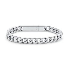 Modern Chain Bracelet — Men’s Cuban Link Bracelet | MVMT Trendy Link Bracelet With Curb Chain, Trendy Curb Chain Link Bracelet, Trendy Metal Chain Bracelet With Curb Chain, Trendy Metal Curb Chain Bracelet, Everyday White Gold Chain Bracelet With Solid Link, Everyday White Gold Chain Link Bracelet, Classic Everyday White Gold Chain Bracelet, Everyday White Gold Chain Bracelet, Modern Curb Chain Link Bracelet