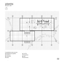 the floor plan for a house in mexico