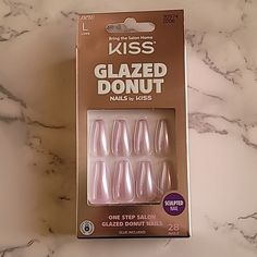 New In Box Kiss Glue On Sculpted Nails Glazed Donut- Light Pink Long Length Check Out My Other Items And Bundle For A Discount! Kiss Pink, Sculpted Nails, Length Check, Glazed Donut, Donut Glaze, Nails Pink, Nails 2024, Kiss Makeup, Glue On Nails