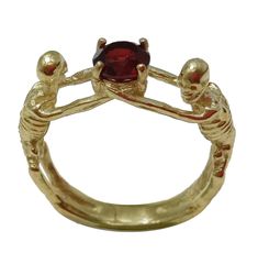 TALK TO THE DEAD RING – VERAMEAT Dope Jewelry, Funky Jewelry, Jewelry Lookbook, Garnet Stone, Dream Jewelry, Jewelry Inspo, Pretty Jewellery, Piercing Jewelry, Cute Jewelry