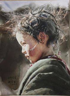 best-watercolor-portraits Cat Air, 수채화 그림, Watercolor Artists, Watercolor Inspiration, Watercolor Portraits, Famous Artists, Portrait Art, Painting Inspiration, The Wind