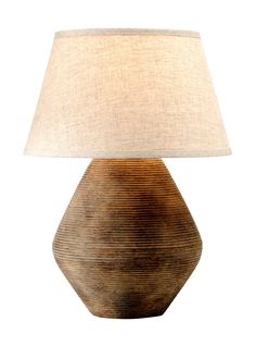 Troy Lighting - PTL1011 - One Light Table Lamp - Calabria - Reggio Transitional Table Lamps, Outdoor Landscape Lighting, Troy Lighting, Decorative Accents, Portable Light, Calabria, How To Make Light, Looks Chic, Linen Shades