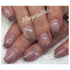 Diana Ombre Nail Art Designs, Nails Yellow, Ombre Nails Glitter, Nail Art Ombre, Super Nails, Nails Polish, Bride Nails, Nail Designs Glitter, Gel Nail Designs