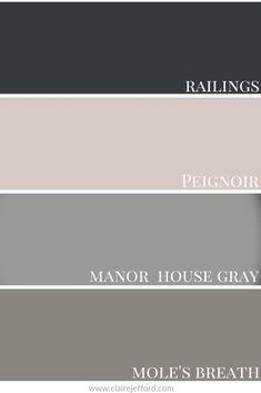 the names of different shades of gray