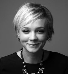 Carey Mulligan Carey Mulligan Hair, Celebrity Short Haircuts, Marcus Mumford, Long Pixie Cuts, Straight Blonde Hair, Carey Mulligan, Long Pixie, Short Pixie Cut, Haircuts For Fine Hair